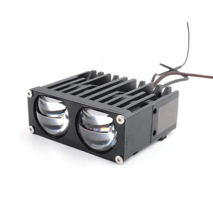Dual Lens Matrix Car Grill Light 3000K 80W Auto Led Driving Lights Car Grille Lights Led Spotlight