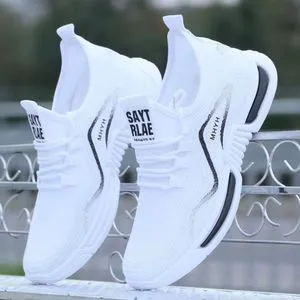 Hongyan Man Shoes White Men Casual Trainer Sneakers Custom Men Tennis Running Shoes