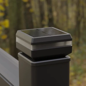 Modern IP65 Waterproof Outdoor LED Solar Pillar Light Color Temperature Multi-base For Garden Post Gate Fence CE ROHS Certified