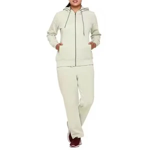 Manufacturer Custom Men's Women Sweat suit Set Wholesale Casual Training Wear zipper two piece set Jogging Suits