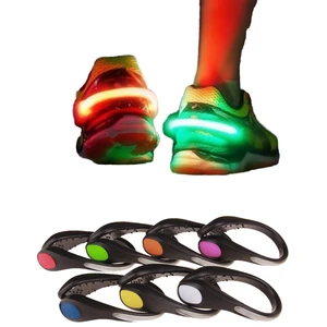 Outdoor Safety LED Sport Running Light Luminous Night Cycling Sports Shoes with Warning Clips for Night Running & Cycling