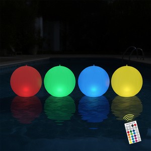 Auto On/Off Solar Pool Lights Floating LED Globes Waterproof Outdoor Garden Decor
