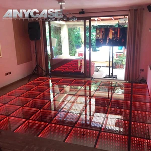 3D LED Glass Light-Up Disco Dance Floor for Parties and Events Party Supplies