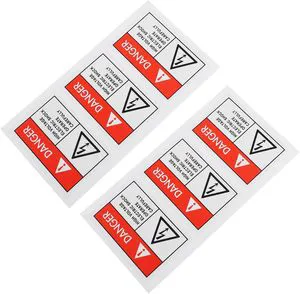 Custom High Voltage Safety Label Heavy Duty Vinyl Electric Shock Warning Sticker for Power Room Substation Door Wall Equipment