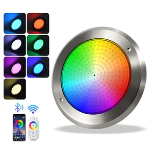 110mm/160mm/230mm Professional Pool Lighting DC RGB IP68 LED Ra95 1800lm Remote APP Controlled Submersible Underwater Pool