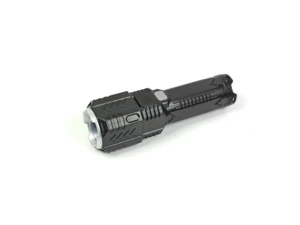 Rechargeable LED Flashlight with Power Bank Zoomable Beam and Battery Indicator Emergency Torch