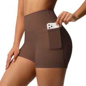 Custom European American Women's Casual Shorts Solid Color Five-Button Straight Slim Fit Large Size 100% Polyester