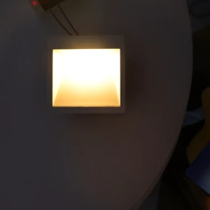 Outdoor Wall Lamps IP65 PC ABS Waterproof Wall Recessed Corner Brick Lamp LED Garden Kitchen Plinth Patio Stair Light