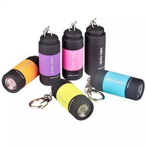 2026 Factory Wholesale New Outdoor Mini Edc Portable Keychain IP54 Waterproof USB Rechargeable ABS LED Flashlight with SOS