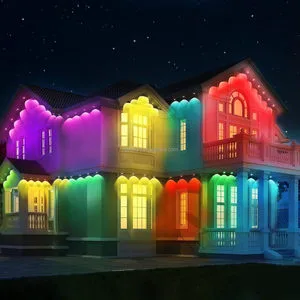 Outdoor Decorative Waterproof RGBW Pixel Light Permanent Lights Programmable Lighting for Holidays