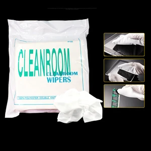 Class100 High Quality Cleanroom Dust-free Wipe Cloth Lint Free Static Dissipasive Wipers for Electronics Factory