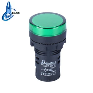AD22-22DS Green Button 22mm Panel Mount LED Power Indicator Pilot Signal Light Lamp AD16-22 12V 24V 110V 220V