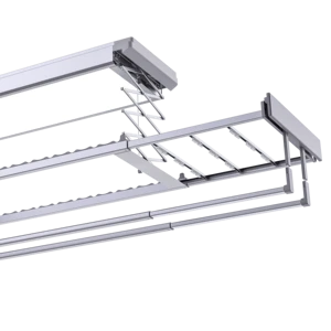 Smart Lifting Laundry Drying Rack Remote Control Electric Ceiling Clothes Hanger Aluminum Low Noise Home Balcony