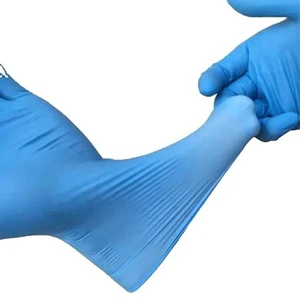 4.0mil Color Optional Disposable Nitrile Glovee Malaysia Blue Nitrile Examination Glovees Powder-free Hand Glovee