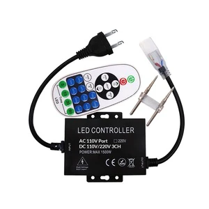 750W 1500W Remote/Bluetooh/Tuya WiFi LED Strip Dimmer AC220V 2Pin Led Controller Dimmable For Single Color LED Neon Strip Light