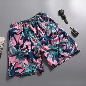 Factory Surf Fast Dry Hawaii Seaside Holiday Male Swim Trunks Custom Men 2025 Swimming Training Hawaiian Style Man Beach Shorts