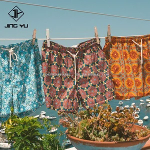 Custom Printed Beach Pants for Men Polyester Men Swim Trunks Quick Dry Swimwear Mens Swim Shorts