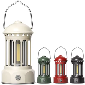 Hot Sale Rechargeable LED Camping Lantern Vintage Outdoor Portable Tent Light with IP44 Waterproof Warm White Hanging Feature