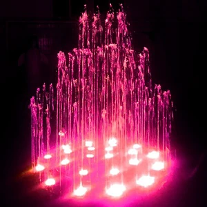 Water Faery Luxury Commercial Modern Dancing Music Fountain RGB LED Indoor Outdoor Garden Pool High Density Steel Easy Install