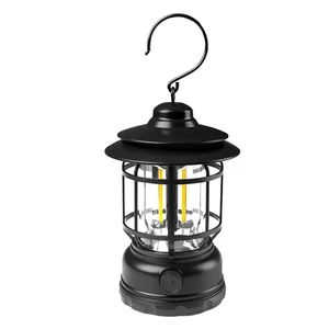 Hot Sale High Power COB Waterproof LED Camping Lantern Keychain Rechargeable Bright Vintage Outdoor Portable Tent Hiking Fishing