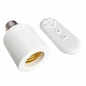 Intelligent Time Light Holder B22 to E27 Lamp Holder Remote Control Bedside Lamps Remote Control Socket Screw B22 E27