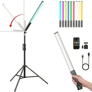 LUXCEO Q508A Portable Handheld Led Video Light Filming Lights Professional Video Studio Photography Led Ice Light Rechargeable