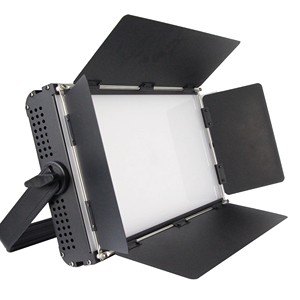 100W High Heat Dissipation LED Panel Soft Light with Barn Door - High CRI 90+ Dimmable Professional Studio Video Film Lighting