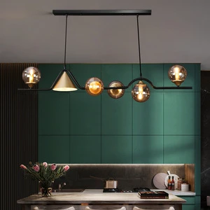 Minimalist Restaurant Chandelier High Ceiling Modern Simple Creative Restaurant Nordic Luxury Teahouse Table bar Lamp
