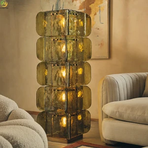 JYLIGHTING Light Luxury Art Glass Floor Lamp Post-modern Design Hotel Villa Model Room Medieval Style Floor Lamp