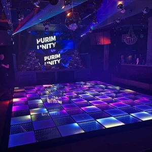 Led Magnetic Dance Floor For Wedding Party Nightclub Event Stage 3d Infinity Mirror Effect With Remote Control System