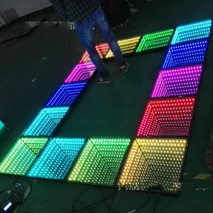 Brick Lights Visual Sense Abyss Floor Tiles Wedding Party Dancing Floor 3D Tile Lamp RGB Panel Quadrel Brick Lamps