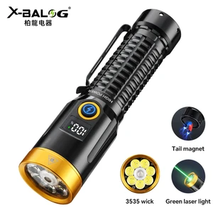 Outdoor High Lumen LED Linterna Aluminum Lantern Green Lasey High Lumens Rechargeable Torch Light Tactical Flashlight