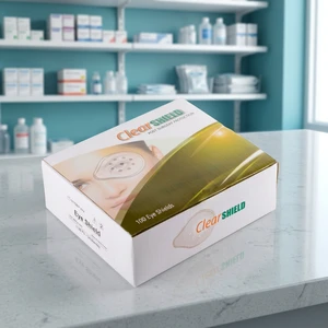 ClearSHIELD Eye Shield 100 Pcs Transparent Post Surgery Protection Medical Use Adults Class I Non Sterile