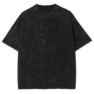 Women's Plus Size 240gsm Heavyweight Cotton Microfiber T-Shirt Embroidered Tie Dye Oversized Streetwear White Drop Shoulder