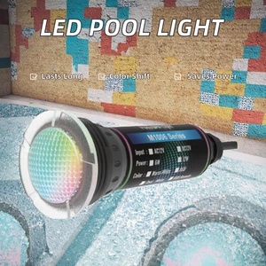 Nicheless Pentair Globrite Replacement 12W DC12V IP68 Waterproof Multi-Color RGB LED Swimming Pool Light