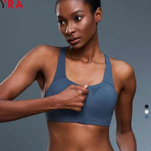 2025 High Quality Sports Bra for Women Adjusted-Straps Fitness Yoga Workout Gear Gym Tops with Front Logo Wholesale