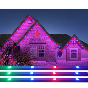 Christmas Lighting Outdoor12mm 30mm C9 C7 String Connector Pixel Rgbw Chasing Lighted Archway Christmas Light Decor