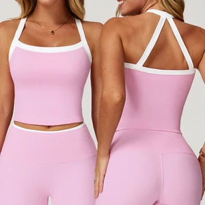 Wholesale Yoga tank Top for Fitness Wear Suitable for Wearing Outer Layer Sophisticated Running or Sports Bra
