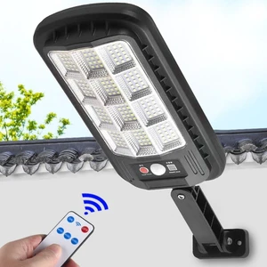 Wall Mounted Solar Outdoor Security Light with Motion Sensor for Home Garden 180 LED Interaction Flood Street Lamp Waterproof