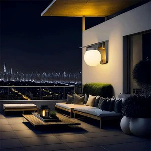 Outdoor Use Adjustable Color IP65 Waterproof Solar Powered Garden Wall Ights for Patio Gate Door