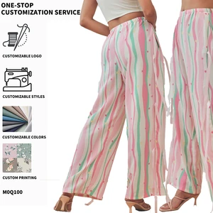 Laces Women's Sleepwear Elegant Soft Casual Pyjama Bottoms Bedroom Home Wear