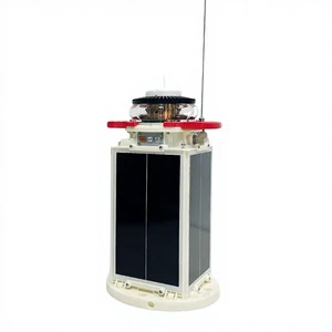 LED Solar Marine Beacon Light SC160I Equipment Indicator Lights for Ports Harbors-5-8NM Navigation Lantern 256 IALA Flash