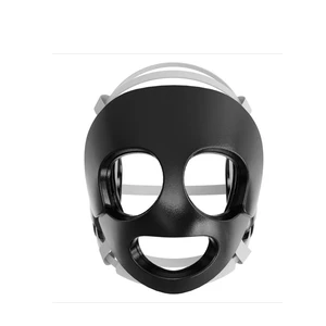 Headgear Face Mask Boxing Training Wholesale MMA Ear Guard Wrestling Durable Soft NBR Padded Chemical Resistant Black Half-Frame