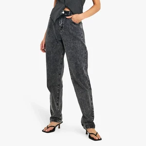 Premium Women Denim Pants Soft Comfortable Stretch Cotton Blend Trousers Perfect for Casual Streetwear Office Travel