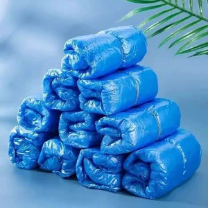 Disposable Thickened PE Blue Safety Shoe Covers Waterproof Oil-Proof and Dust-Proof Wear-Resistant for Protection