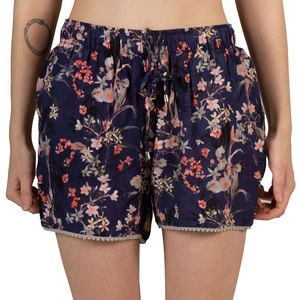 Best Price Stock Lot Women's Summer Beach Shorts Printed Mid-Waist Casual Style with Lace Flower Decorations Plus Size Options