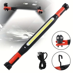Powerful COB LED Work Light Car Garage Mechanic Lamp USB Rechargeable Flashlight Magnetic Torch Emergency Light Warning Light