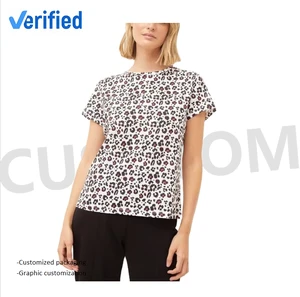 Women's Oversize Custom Cotton T-shirt Printing Plus Size Spring 2025 Womens Clothing Plain t Shirts Wholesale