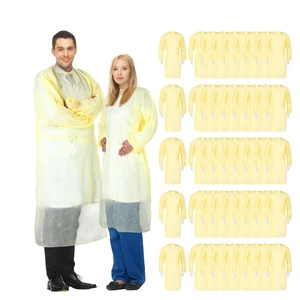 Esthetician Disposable Plastic Non-Woven ESD Universal Cleanroom Class II Sanitary 10kg/Carton 55g Fall Fabric Apron Safety