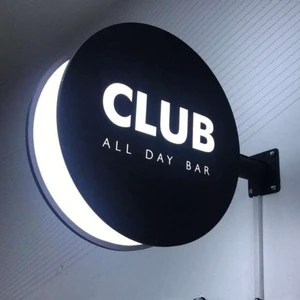 Hot Sale Acrylic LED Lightbox Logo Sign Outdoor Advertising Light Box For Office And Coffee Shop Smoke Barber Shop